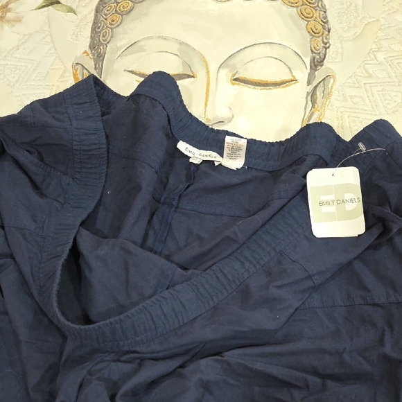 Men's Navy Jogger Shorts - Picture 8 of 9